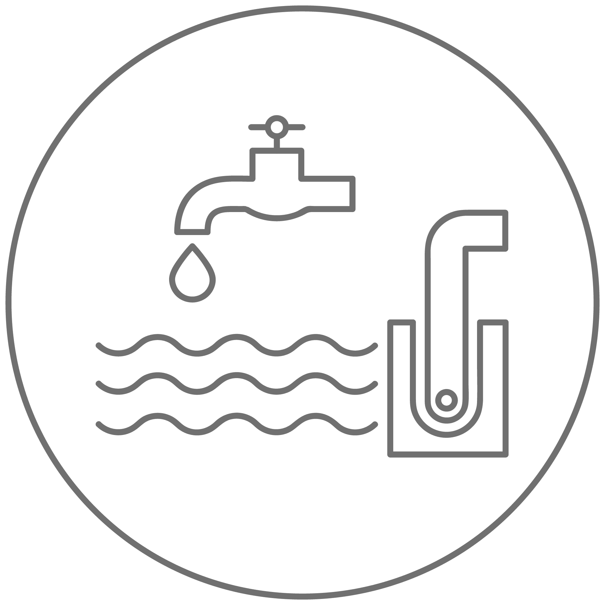 Wasserwirtschaft / Wasserbau Icon